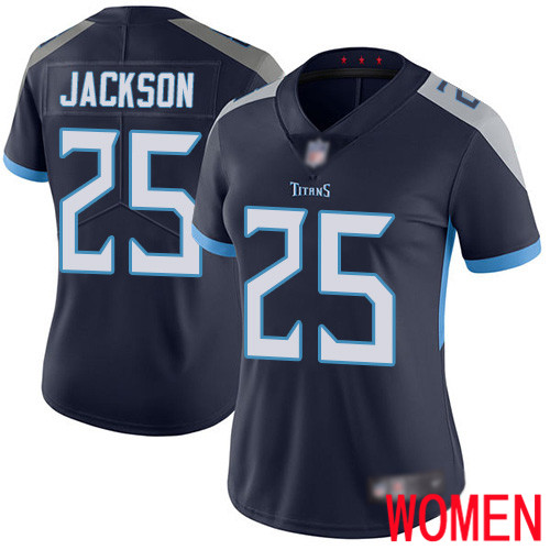 Tennessee Titans Limited Navy Blue Women Adoree  Jackson Home Jersey NFL Football #25 Vapor Untouchable